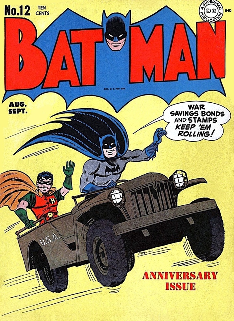 Cover of the comic book BATMAN from August 1942.