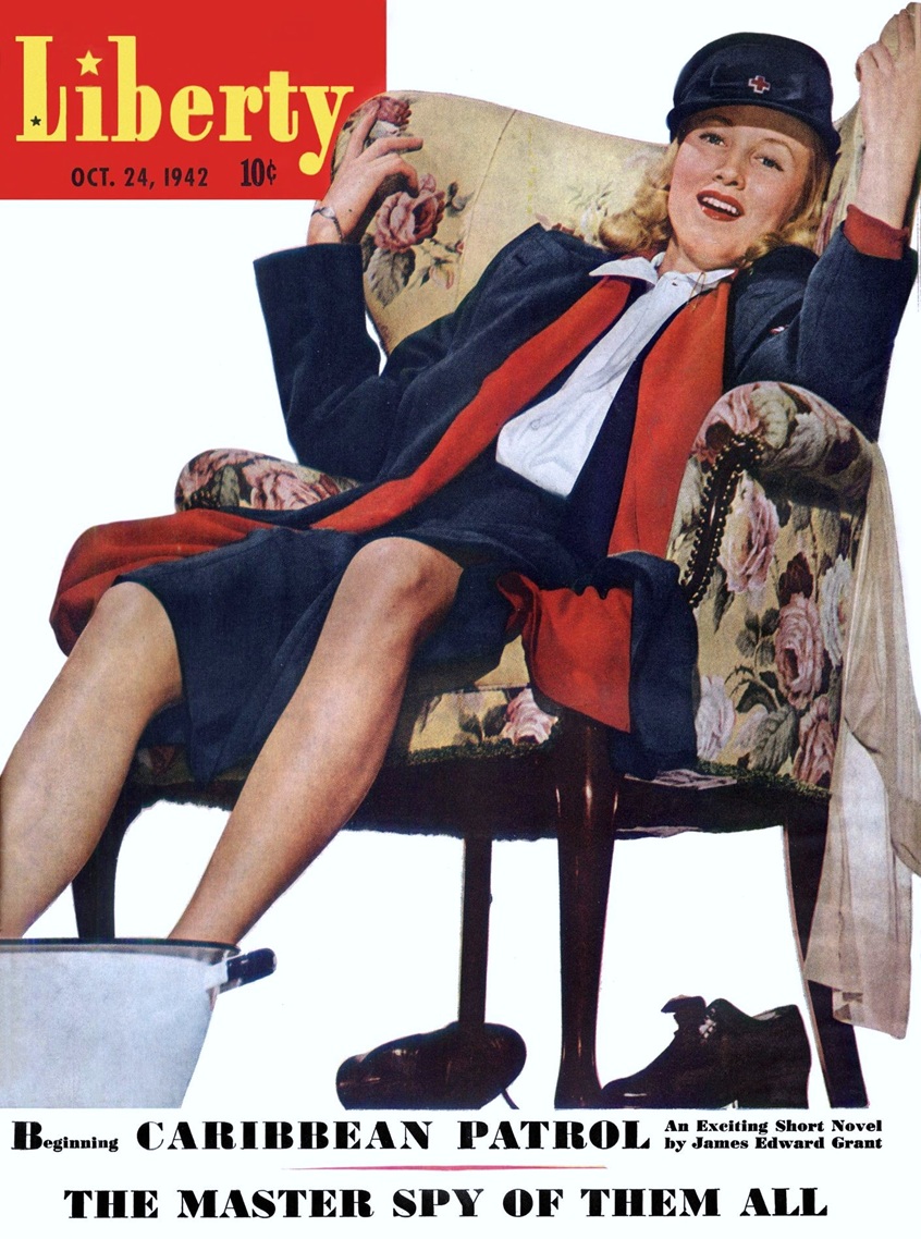 Cover of the magazine LIBERTY from October 24, 1942.