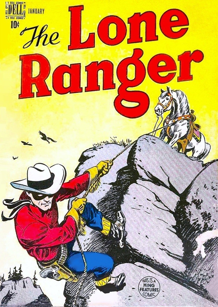 Cover of the comic book THE LONE RANGER from January 1949.