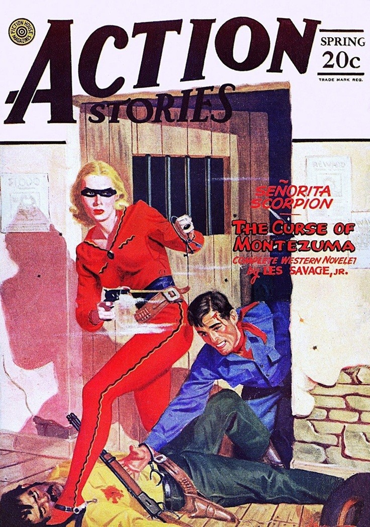 This image is a link to the PDF of the pulp magazine ACTION STORIES from Spring 1945.
