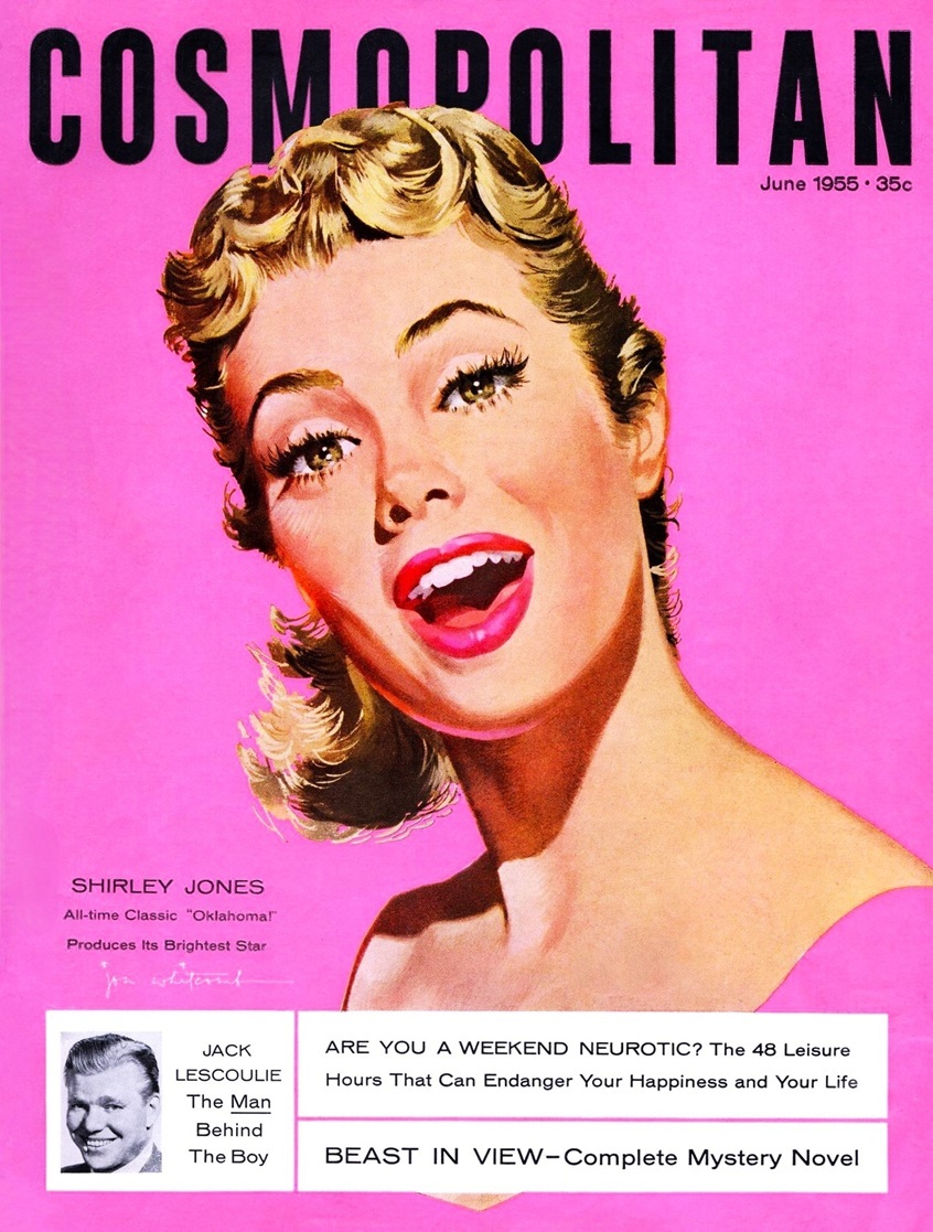 This image is a link to the PDF of the magazine COSMOPOLITAN from June 1955.