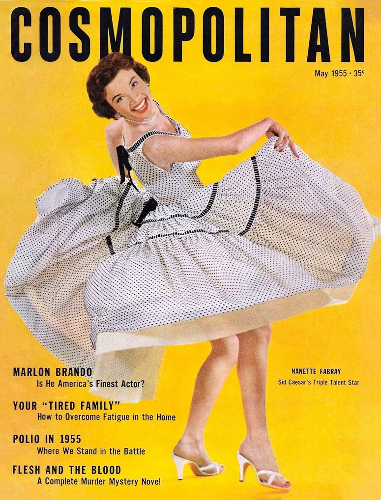 This image is a link to the PDF of the magazine COSMOPOLITAN from May 1955.
