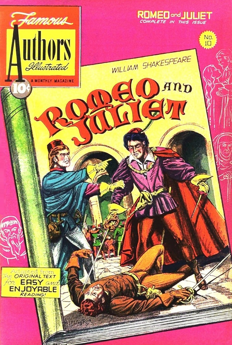 This image is a link to the PDF of the comic book FAMOUS AUTHORS ILLUSTRATED, No.10 from November 1950.
