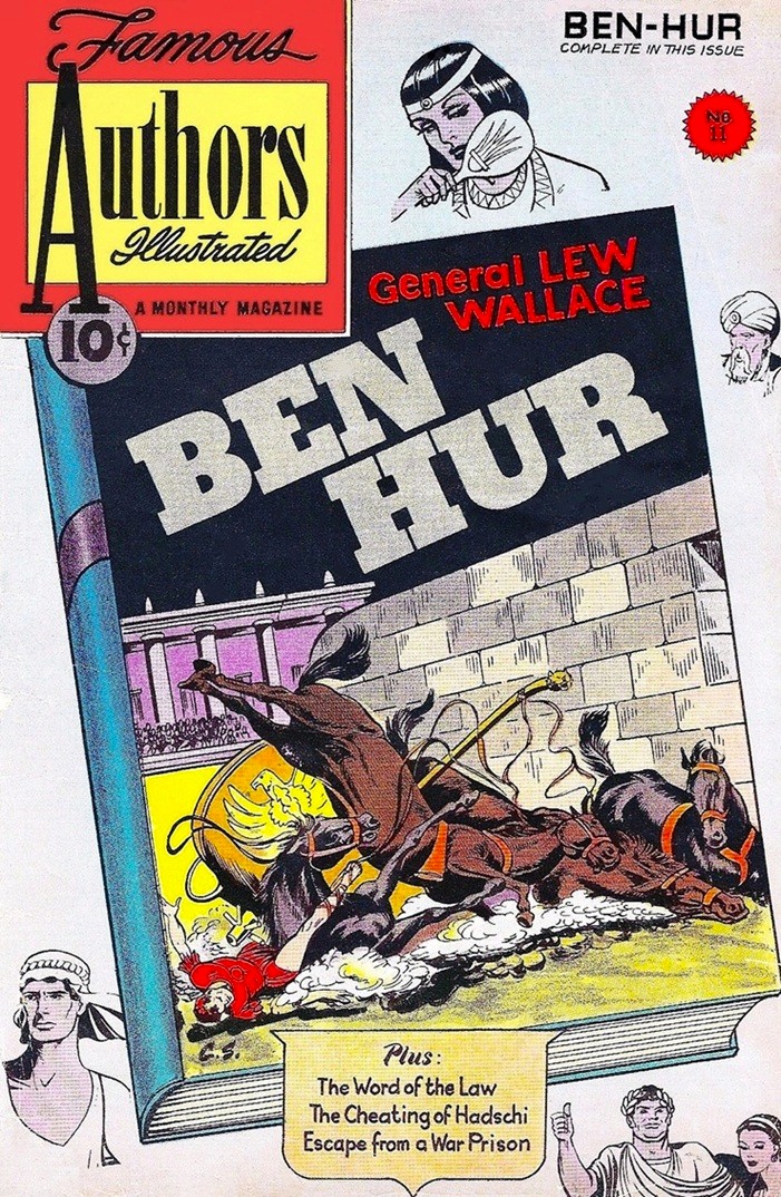 This image is a link to the PDF of the graphic novel FAMOUS AUTHORS ILLUSTRATED, No.11 from January 1951.