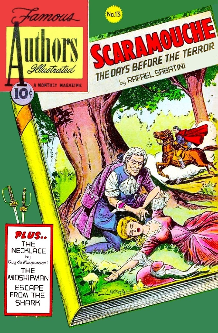 This image is a link to the PDF of the comic book FAMOUS AUTHORS ILLUSTRATED, No.13 from March 1951.