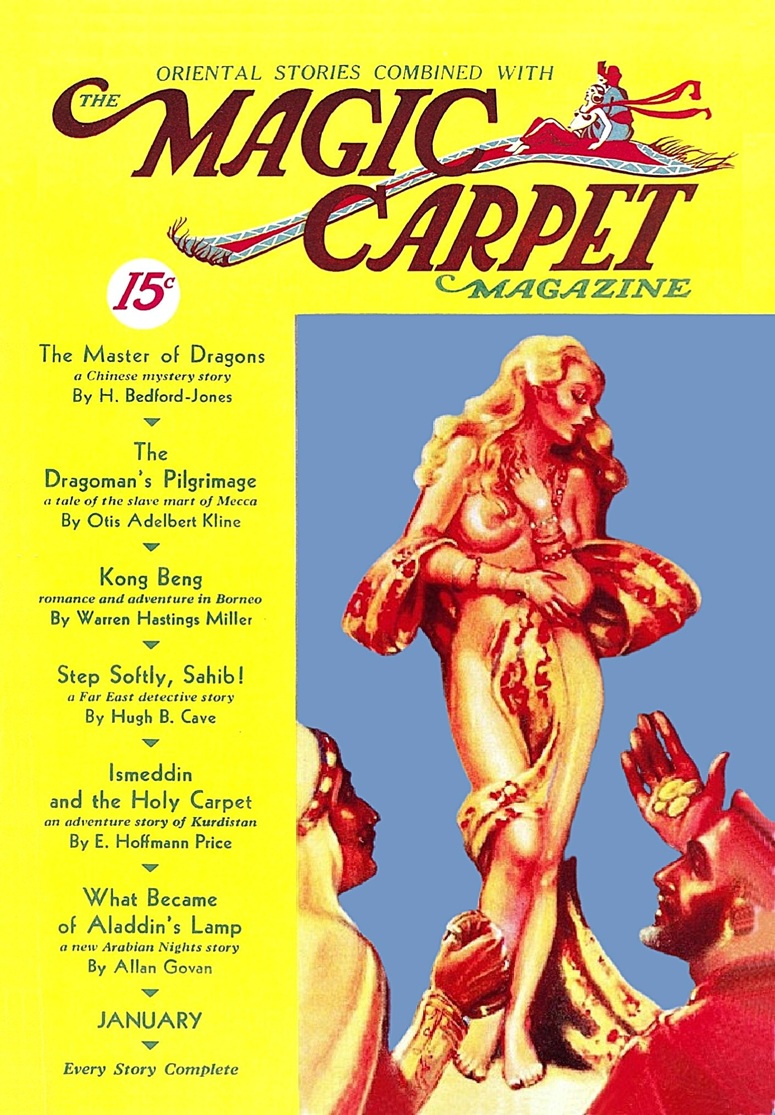 This image is a link to the PDF of the pulp magazine THE MAGIC CARPET from January 1933.