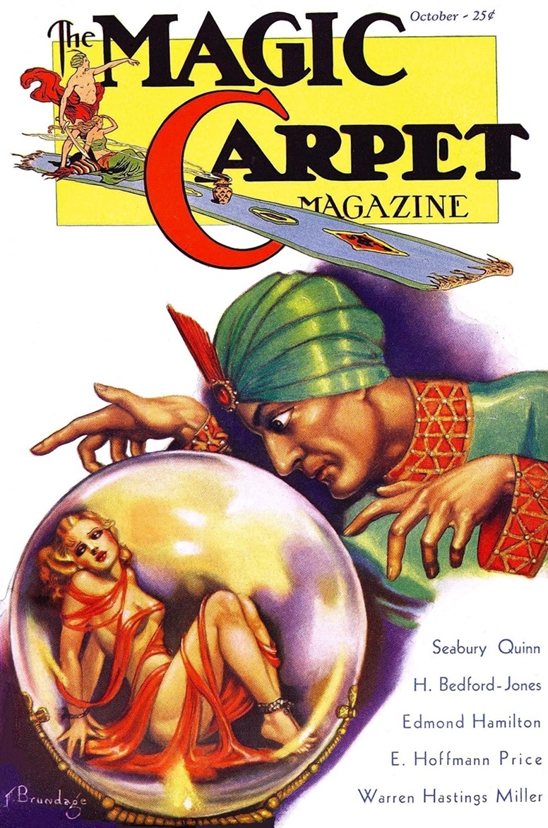 This image is a link to the PDF of the pulp magazine THE MAGIC CARPET from October 1933.