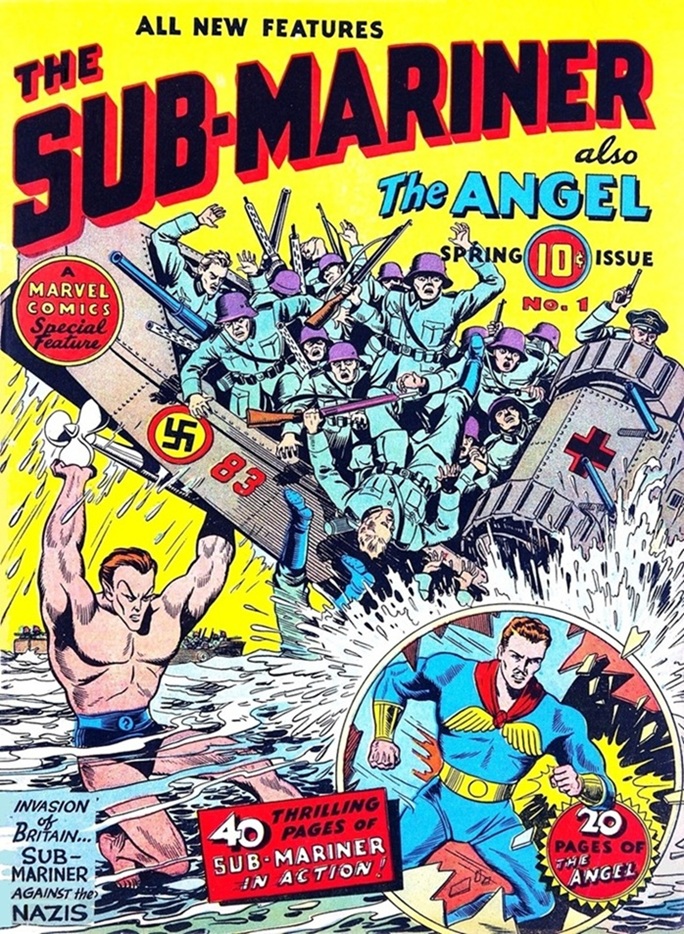 This image is a link to the PDF of the first issue of the comic book SUB-MARINER from Spring 1941.