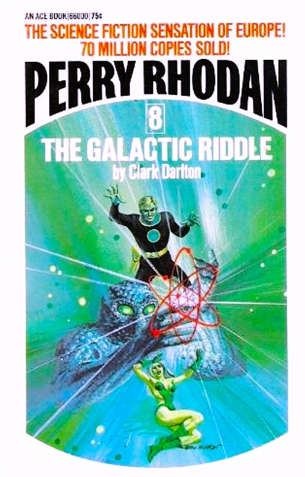 Cover of the science fiction magazine PERRY RHODAN, No.8 from 1971.