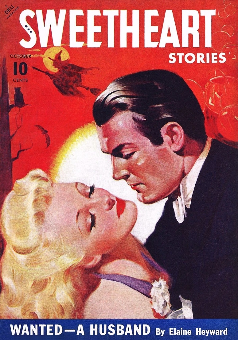 This image is a link to the PDF of the pulp magazine SWEETHEART STORIES from October 1942.