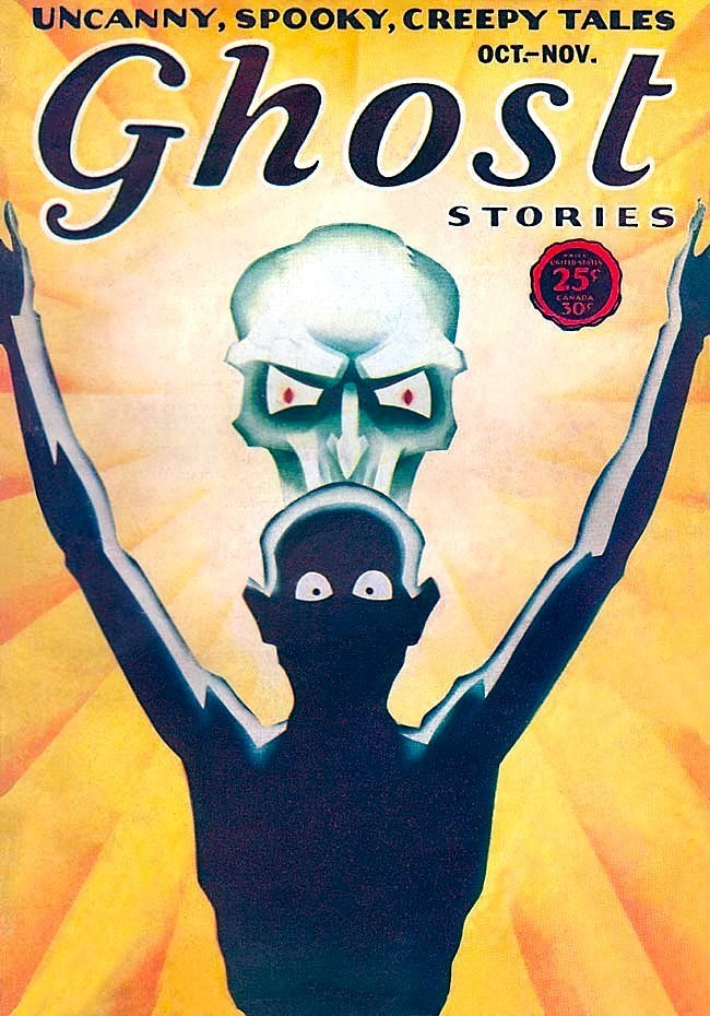 Cover of the horror pulp magazine GHOST STORIES from October 1931.