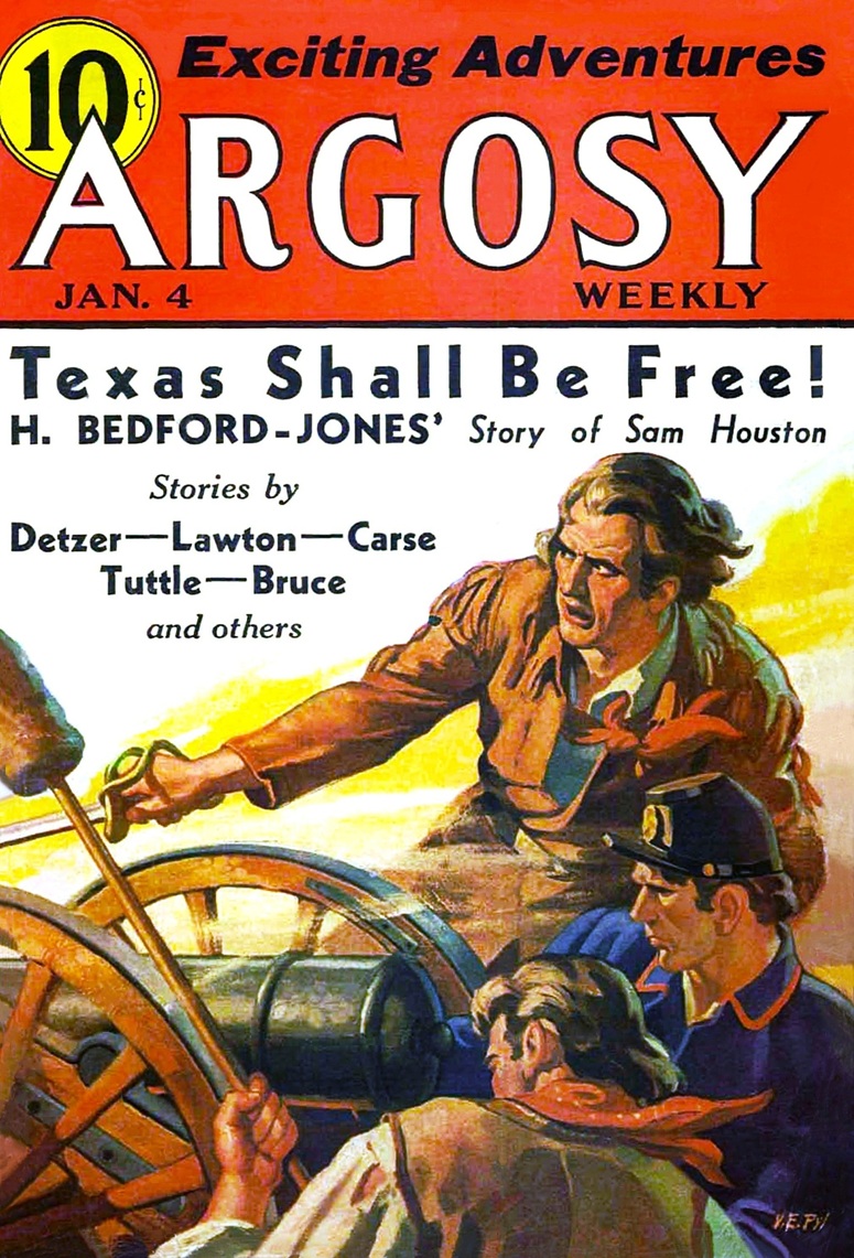 Cover of the pulp magazine ARGOSY from January 4, 1936.