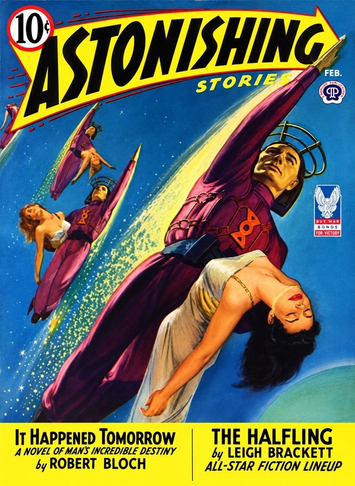 Cover of the pulp magazine ASTONISHING STORIES from February 1943.