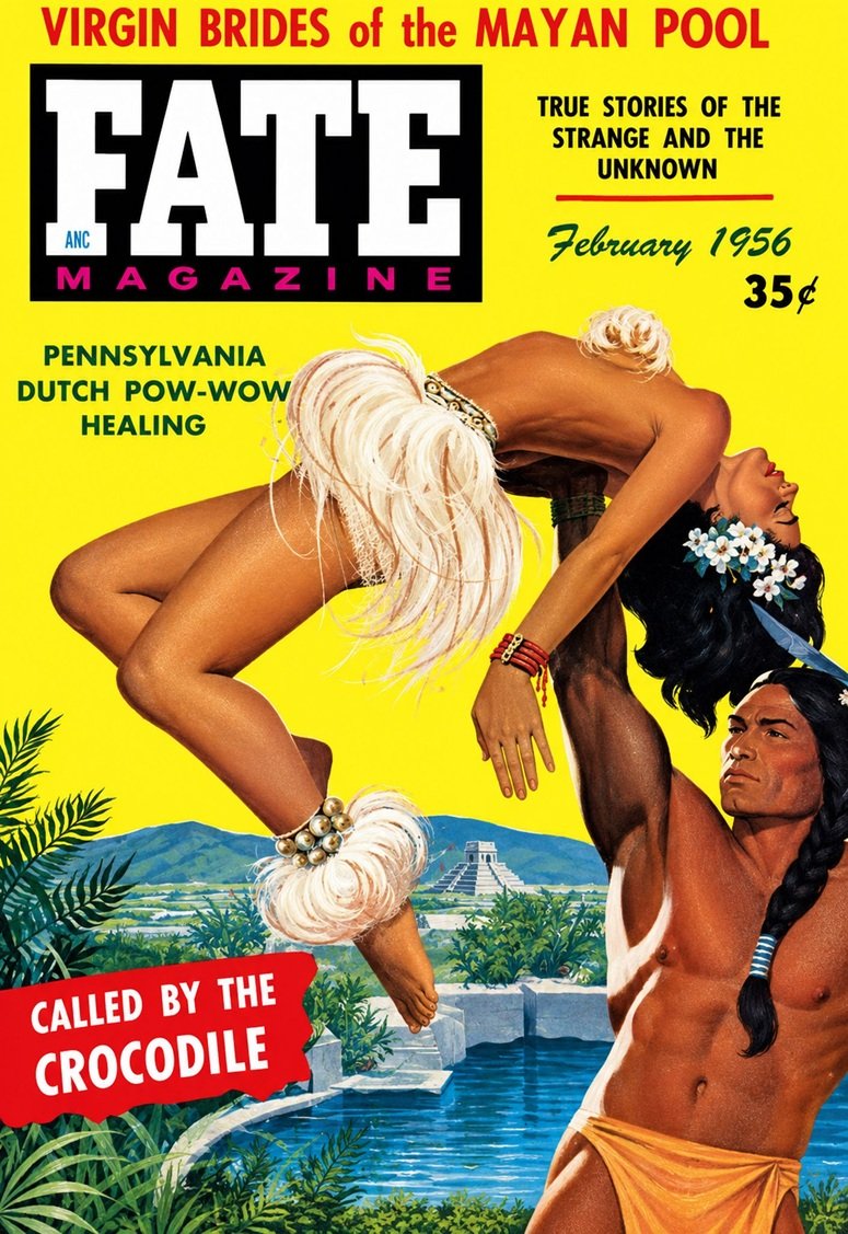 This image is a link to the PDF of the magazine FATE from February 1956.