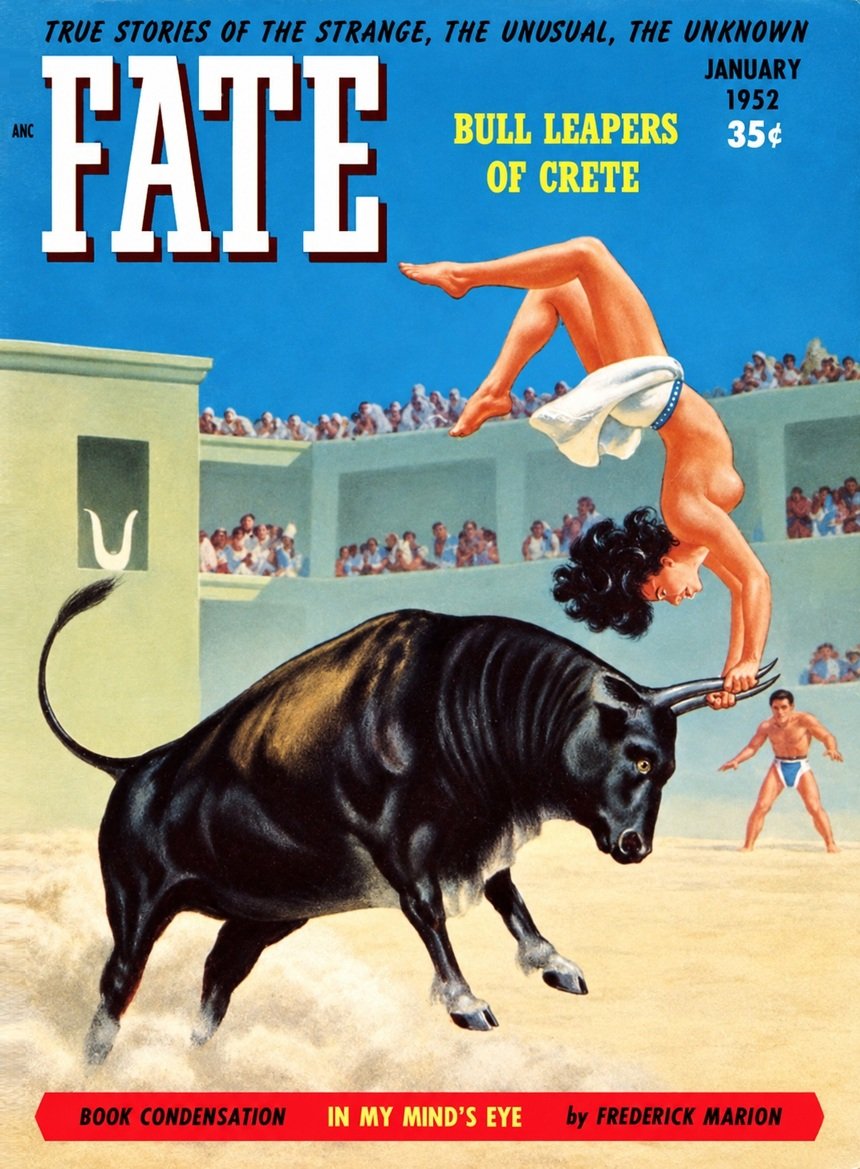 This image is a link to the PDF of the magazine FATE from January 1952.