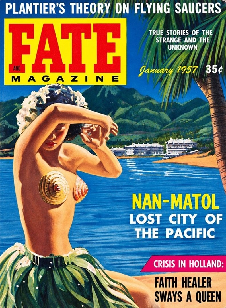 This image is a link to the PDF of the magazine FATE from January 1957.