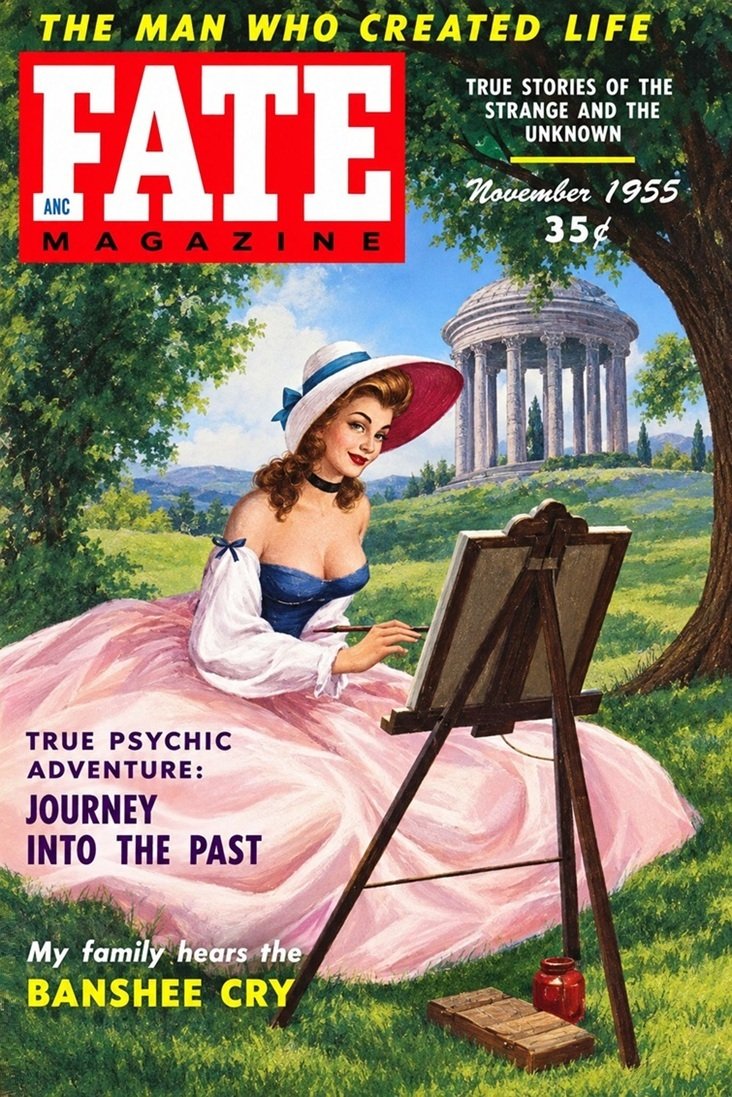 This image is a link to the PDF of the magazine FATE from November 1955.