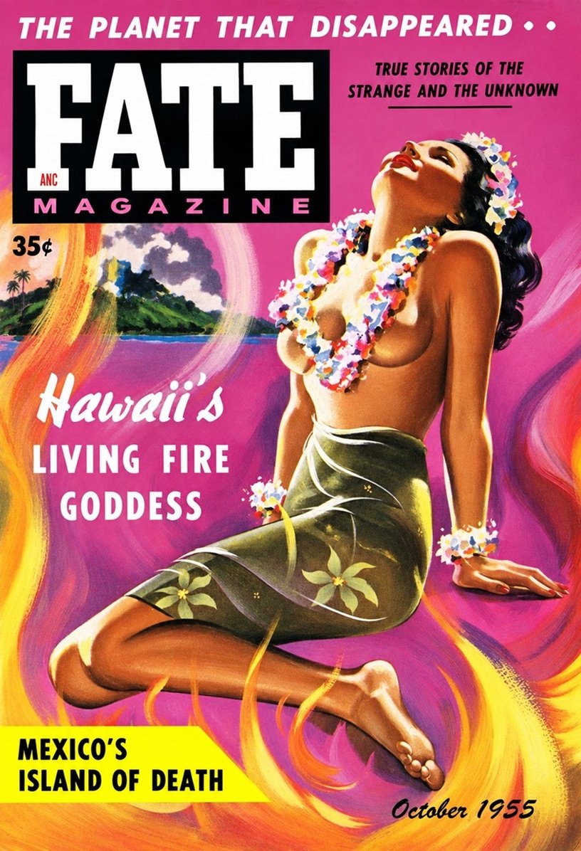 This image is a link to the PDF of the magazine FATE from October 1955.