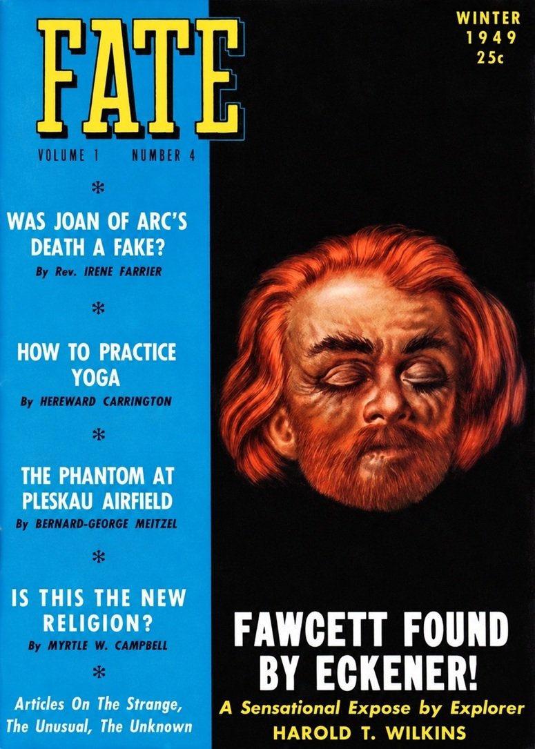 This image is a link to the PDF of the magazine FATE from Winter 1949.