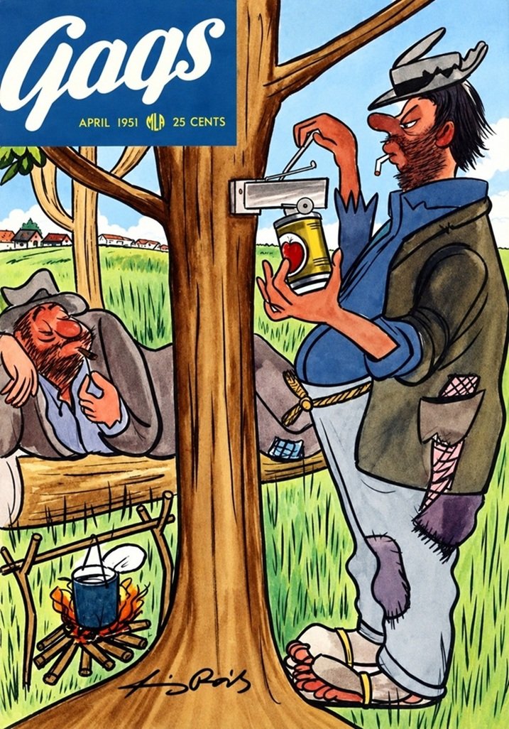 This image is a link to the PDF of the magazine GAGS from April 1951.