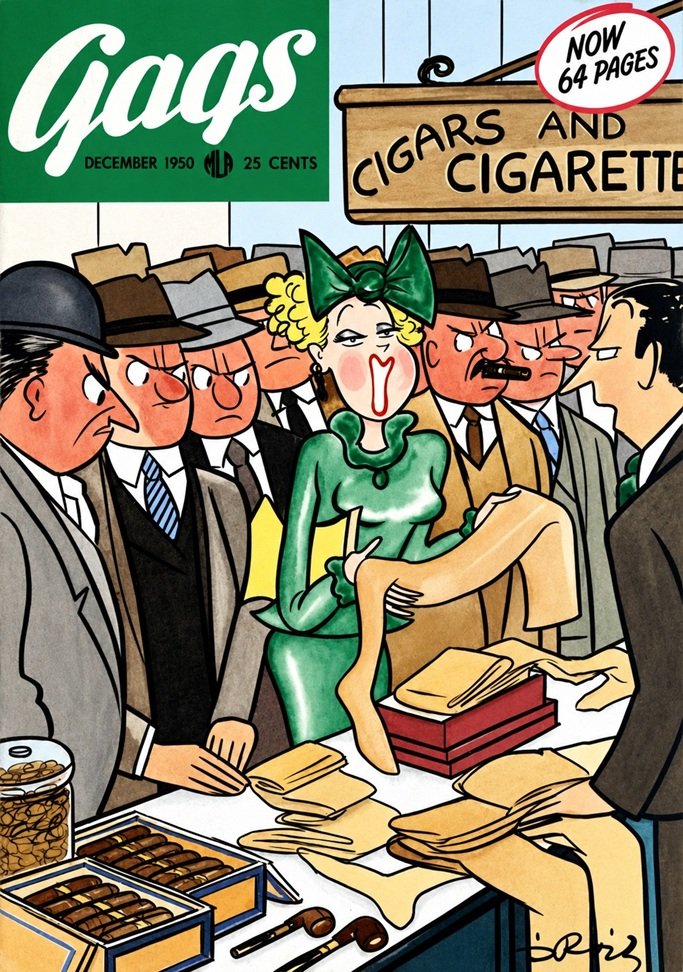 This image is a link to the PDF of the magazine GAGS from December 1950.