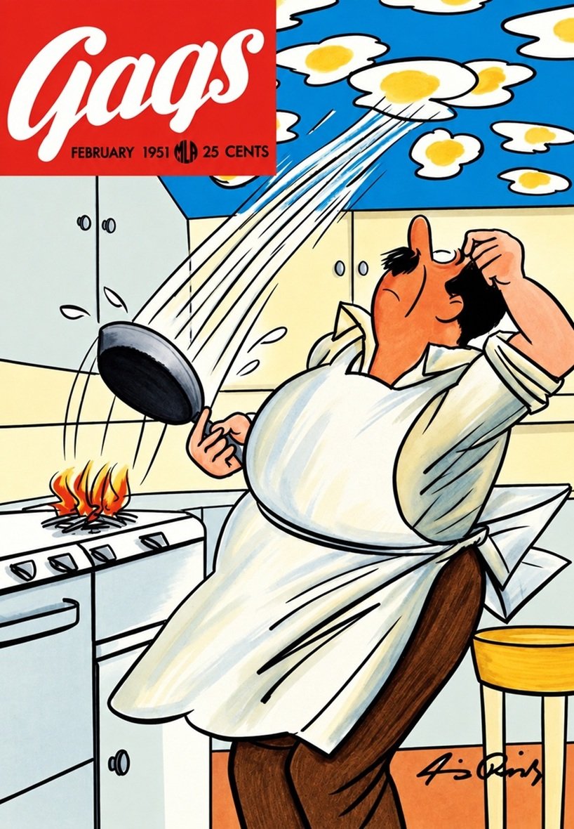 This image is a link to the PDF of the magazine GAGS from February 1951.