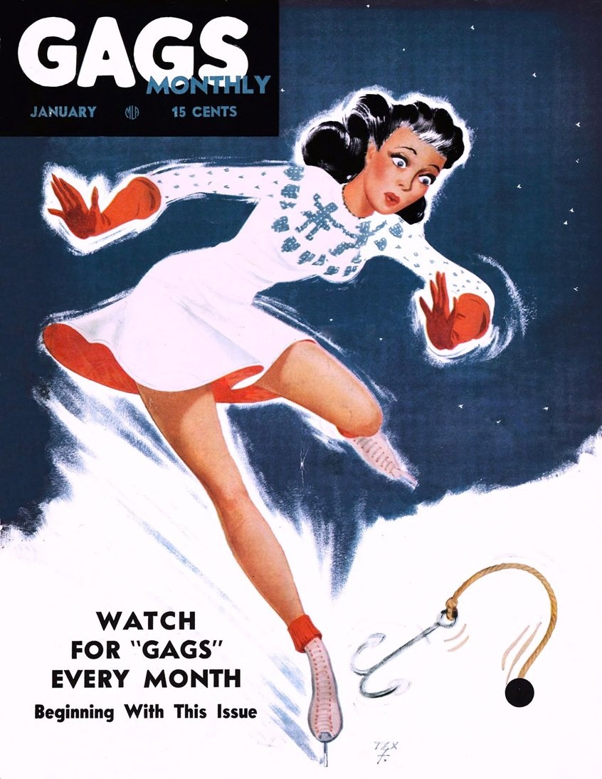 This image is a link to the PDF of the periodical GAGS from January 1943.