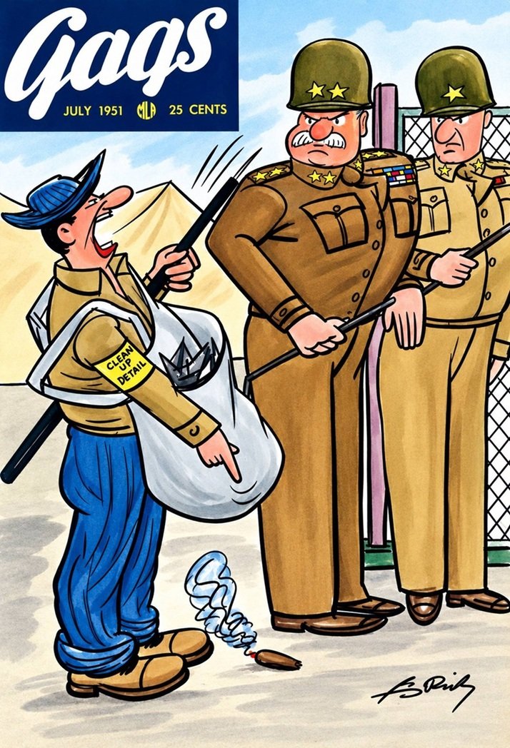 This image is a link to the PDF of the magazine GAGS from July 1951.