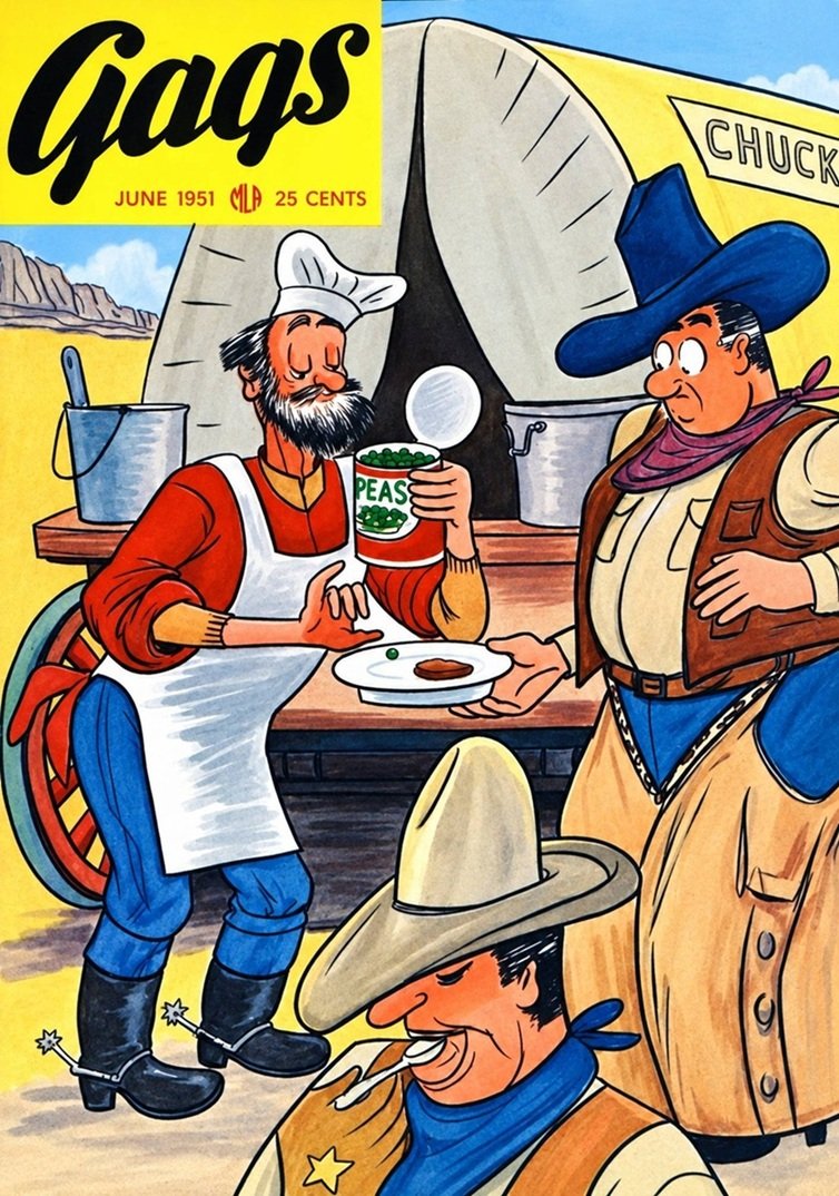 This image is a link to the PDF of the magazine GAGS from June 1951.