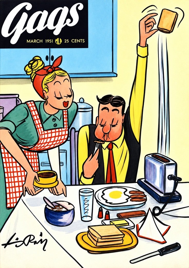 This image is a link to the PDF of the magazine GAGS from March 1951.