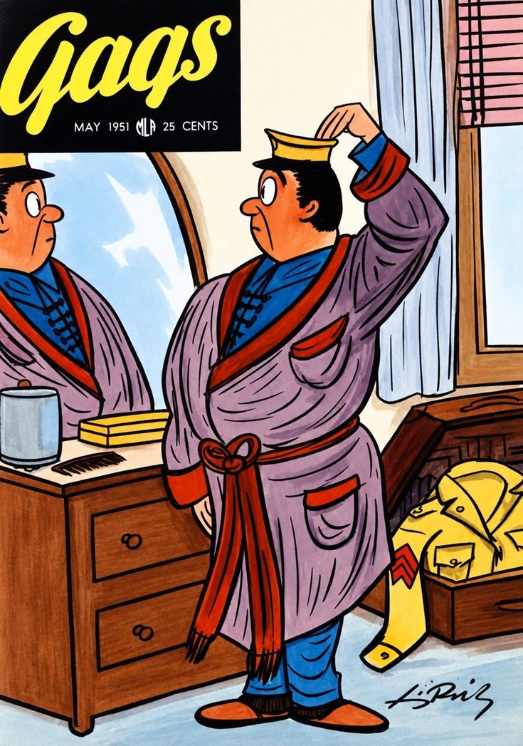 This image is a link to the PDF of the magazine GAGS from May 1951.
