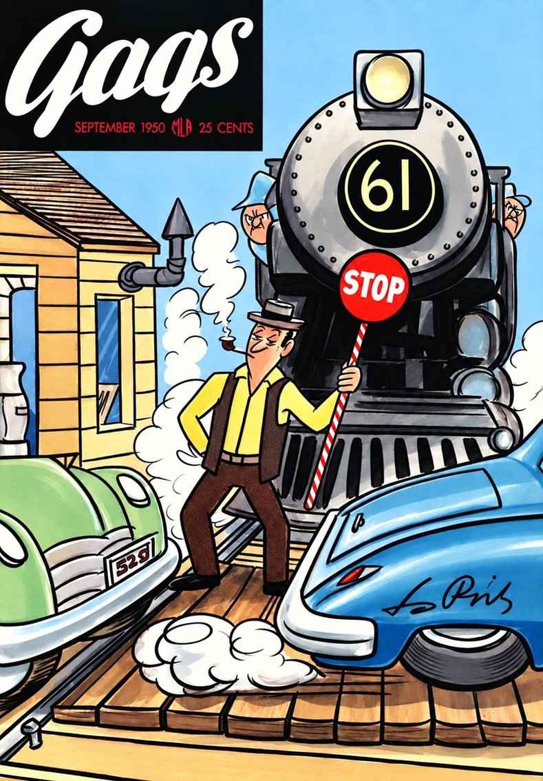This image is a link to the PDF of the magazine GAGS from September 1950.