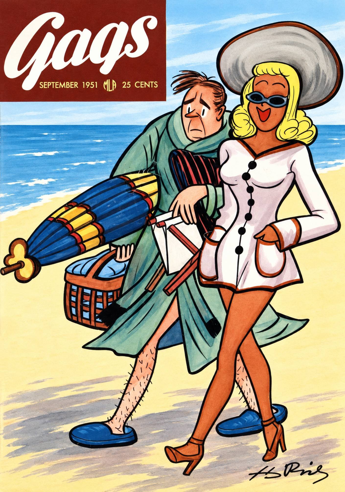 This image is a link to the PDF of the magazine GAGS from September 1951.