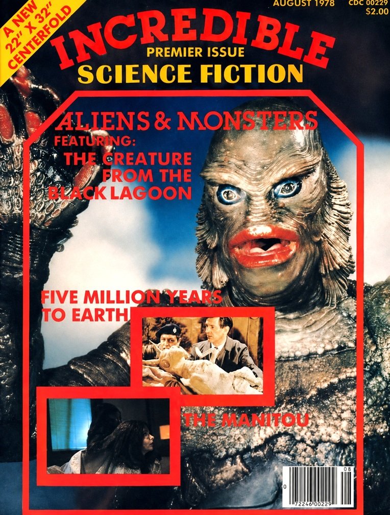 Cover of the magazine INCREDIBLE SCIENCE FICTION from August 1978.