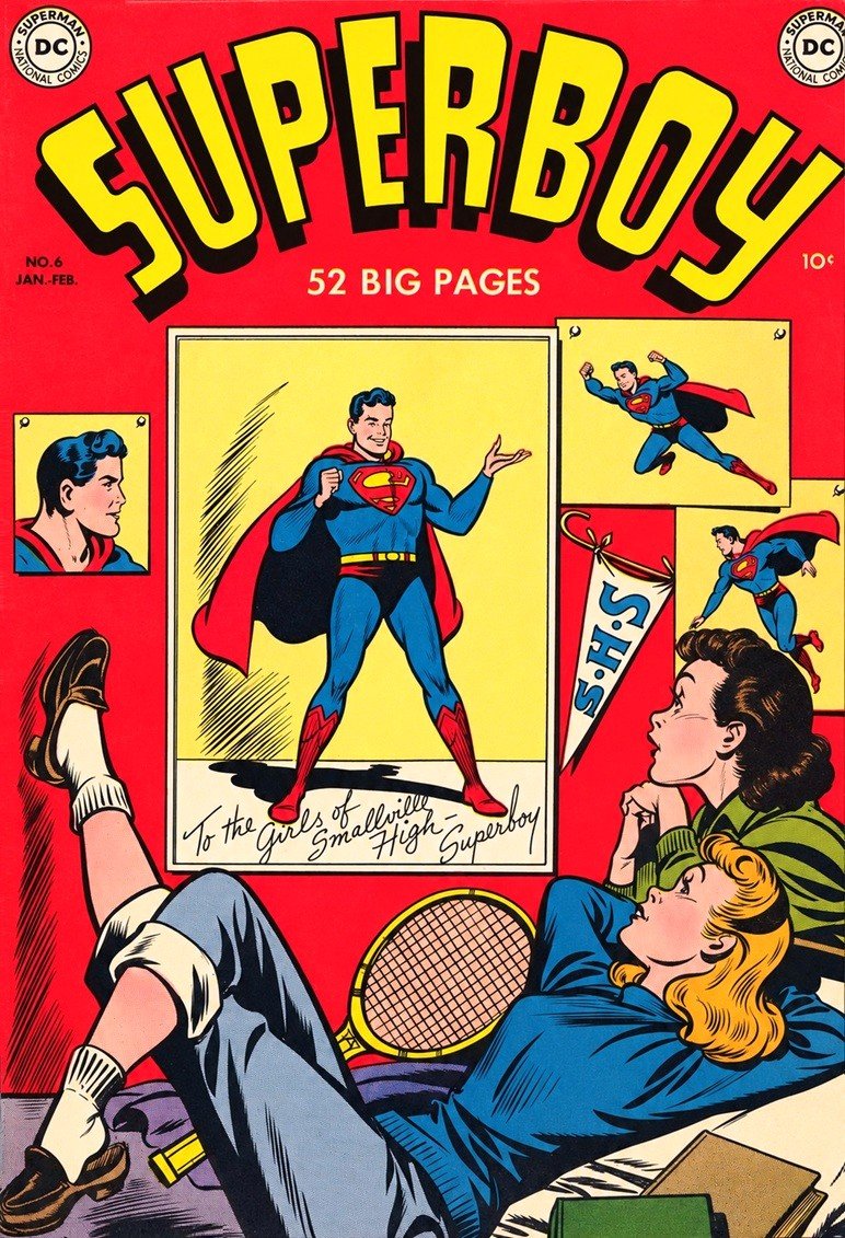 This image is a link to the PDF of the comic book SUPERBOY from January 1950.