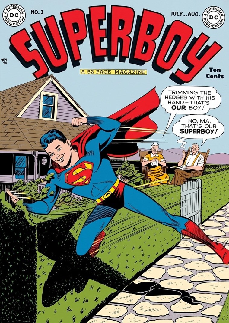 This image is a link to the PDF of the comic book SUPERBOY from July 1949.