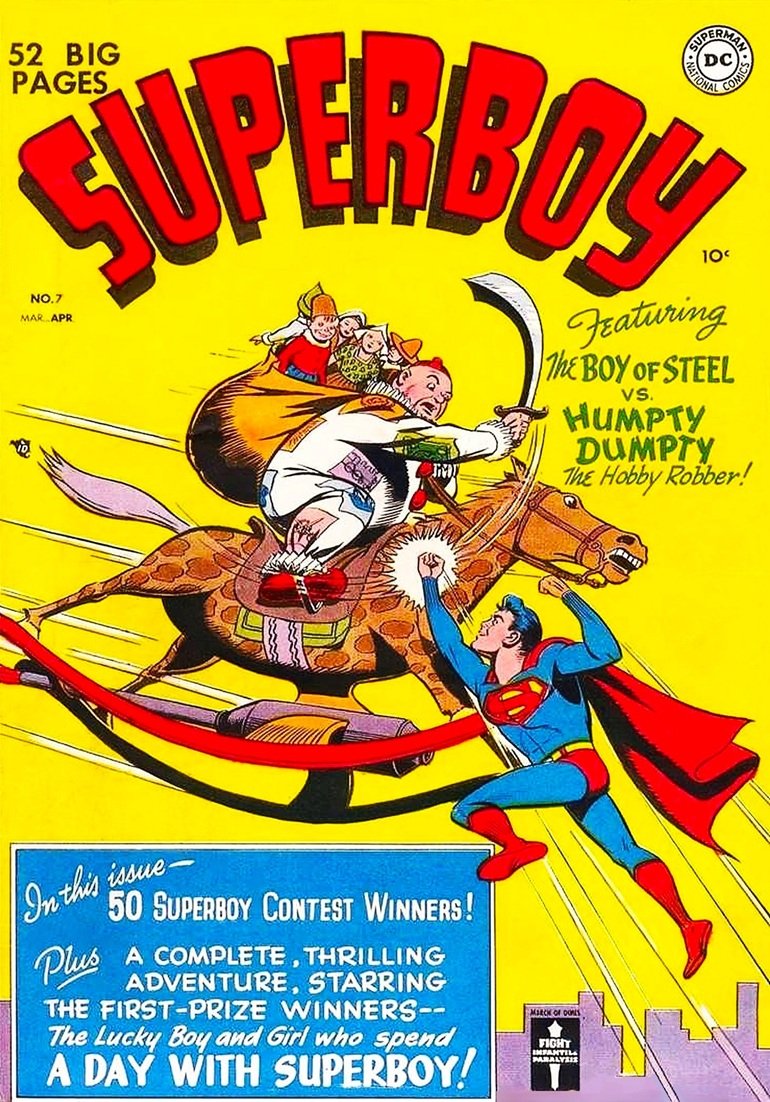 This image is a link to the PDF of the comic book SUPERBOY from March 1950.