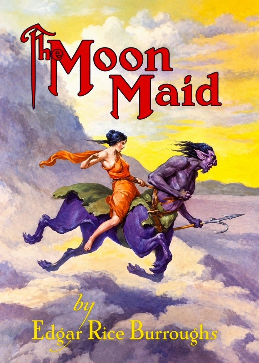 Cover of the book THE MOON MAID, 1926 edition.