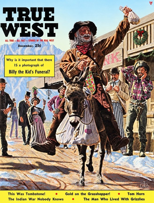 Cover of the magazine TRUE WEST from December 1960.