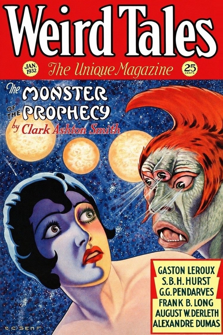 Cover of the pulp magazine WEIRD TALES from January 1932.