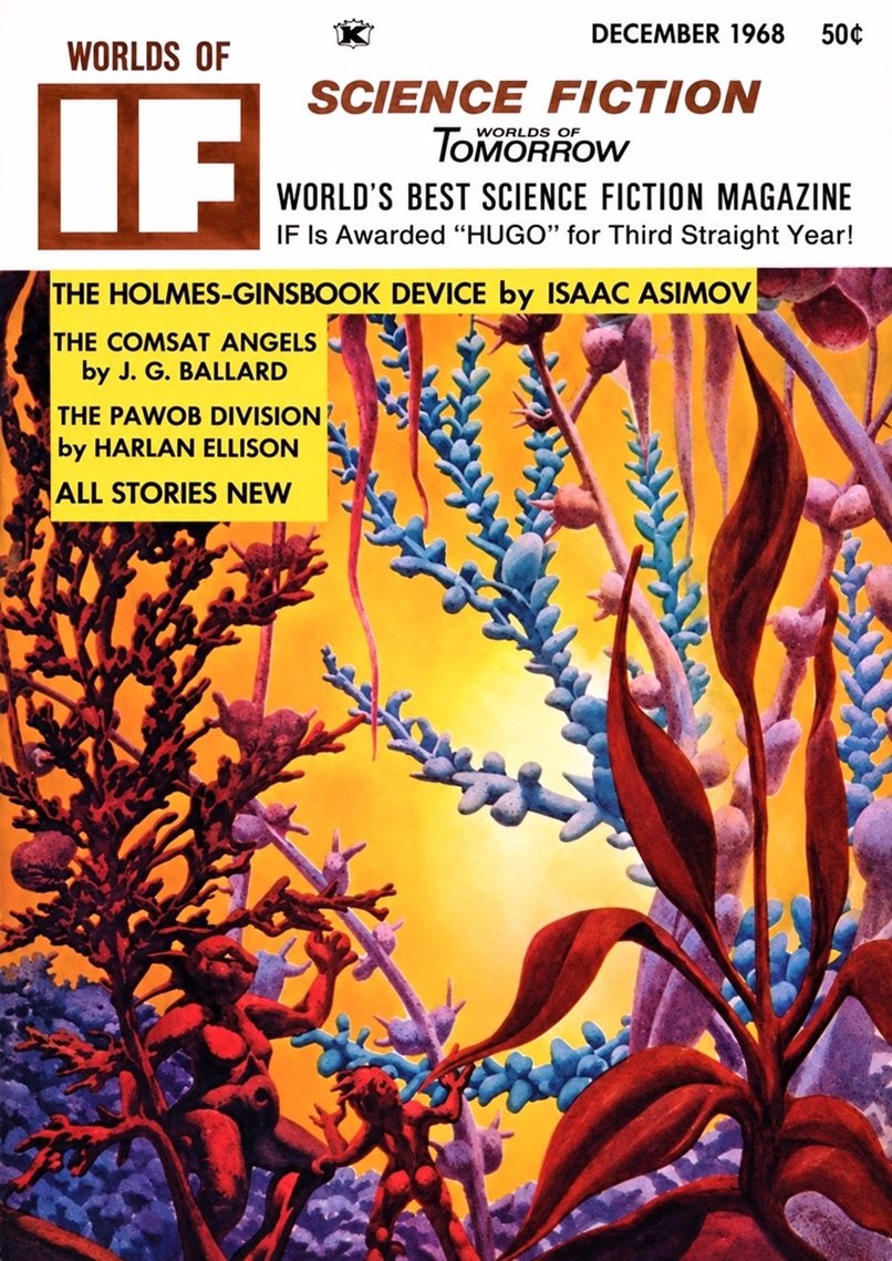 Cover of the science fiction magazine WORLDS OF IF from December 1968.