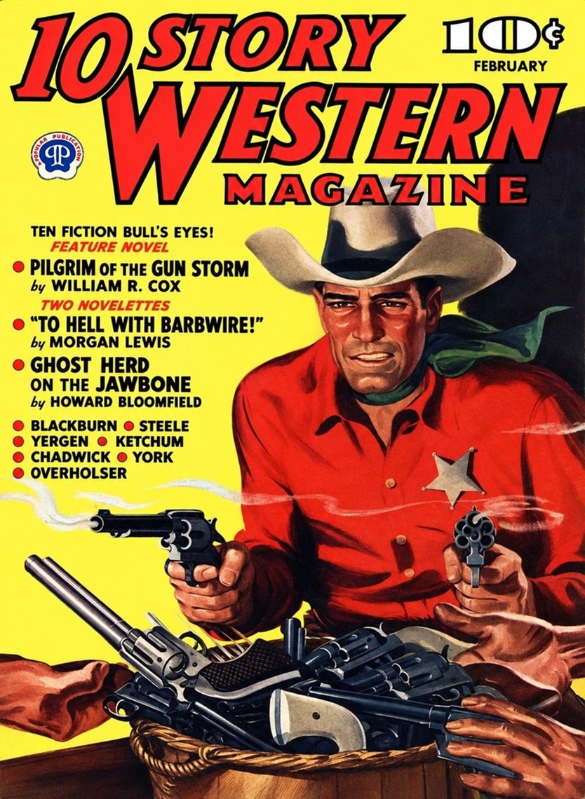 This image is a link to the PDF of the pulp magazine 10 STORY WESTERN MAGAZINE from February 1944.