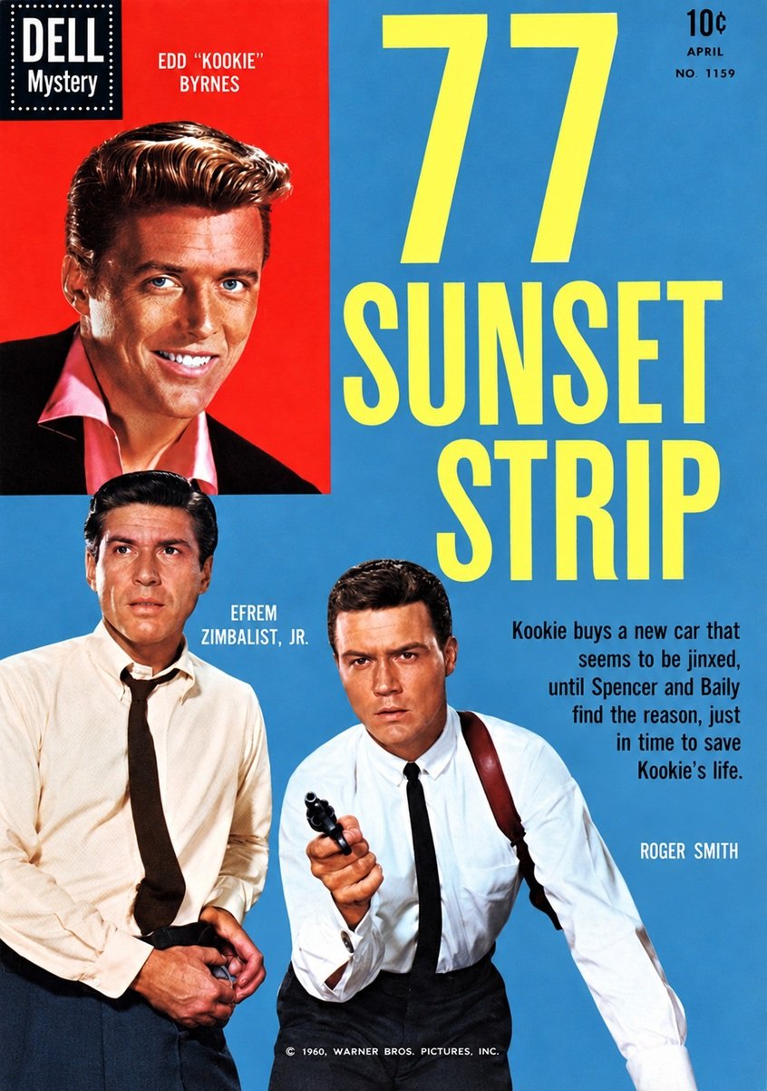 This image is a link to PDFs of the comic book 77 SUNSET STRIP from the 1960s.