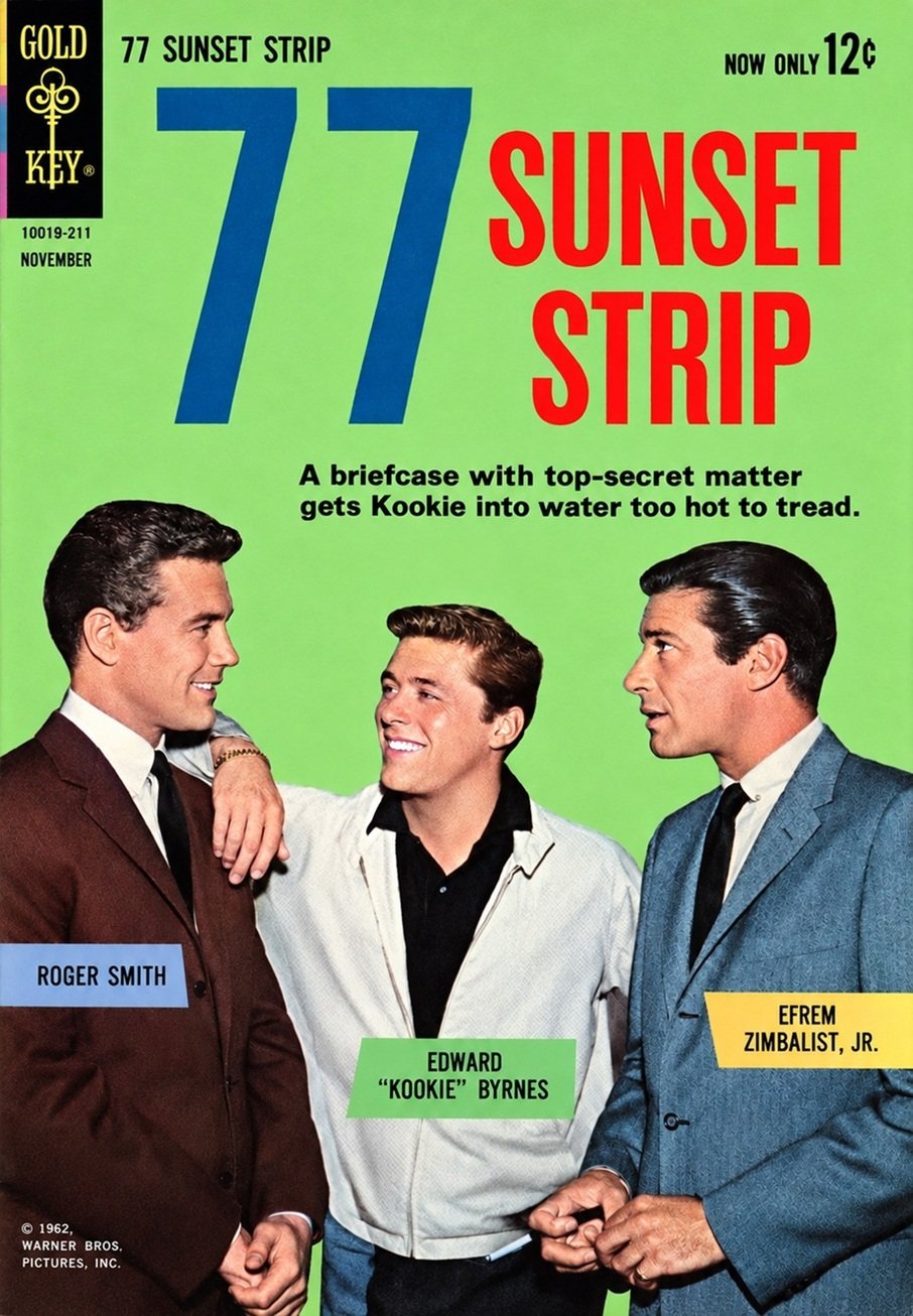 This image is a link to the PDF of the comic book 77 SUNSET STRIP from November 1962.