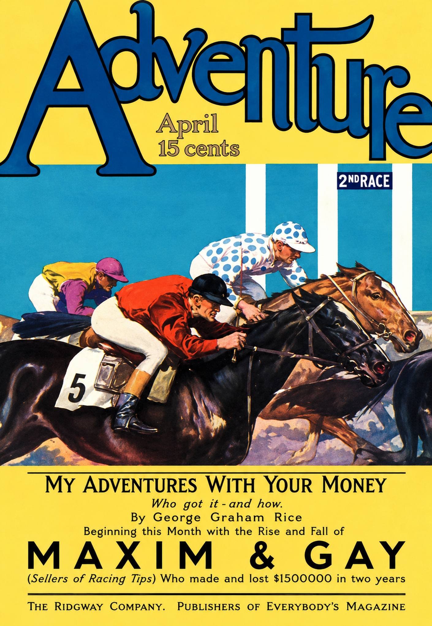 This image is a link to the PDF of the pulp magazine ADVENTURE from April 1911.
