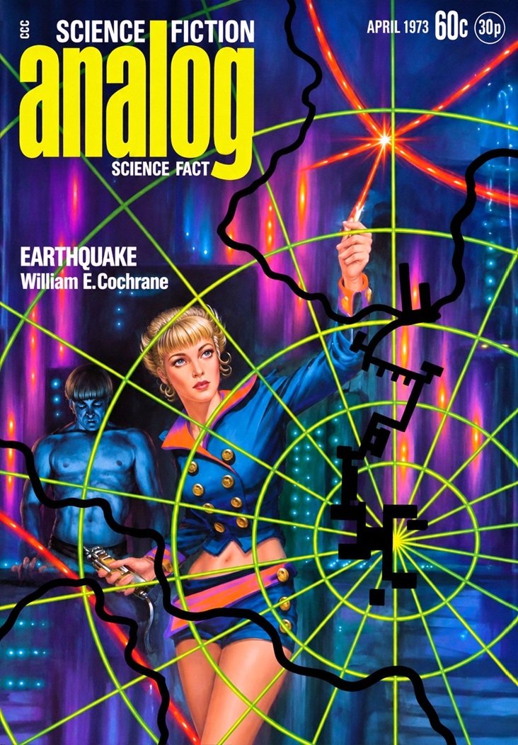 Cover of the science fiction magazine ANALOG from April 1973.