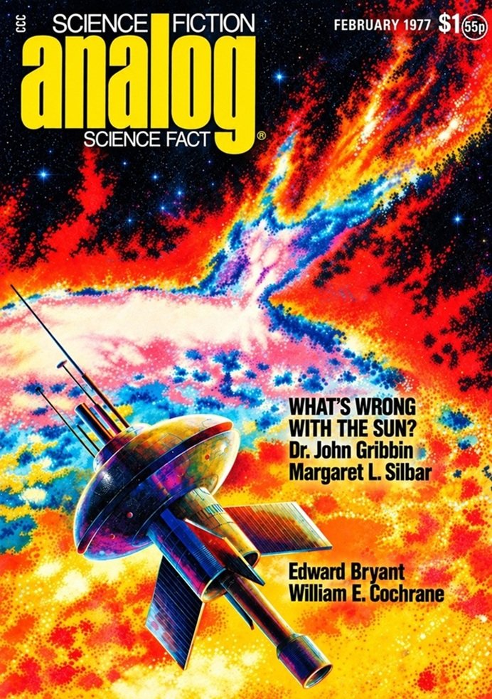 Cover of the science fiction magazine ANALOG from February 1977.