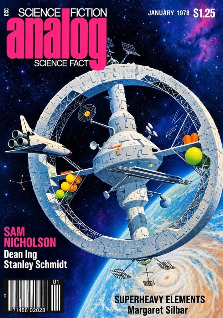 Cover of the science fiction magazine ANALOG from January 1978.