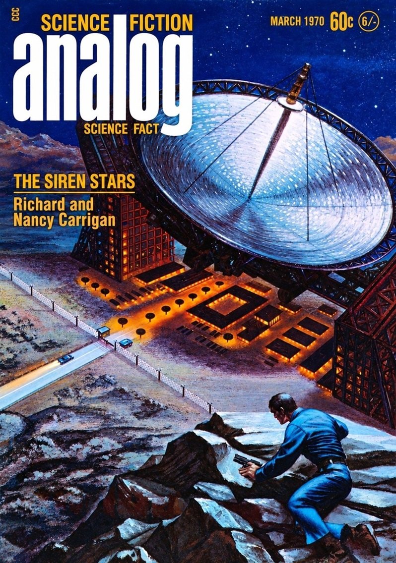 Cover of the science fiction magazine ANALOG from March 1970.