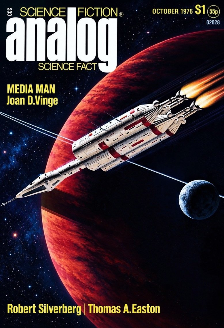 Cover of the science fiction magazine ANALOG from October 1976.
